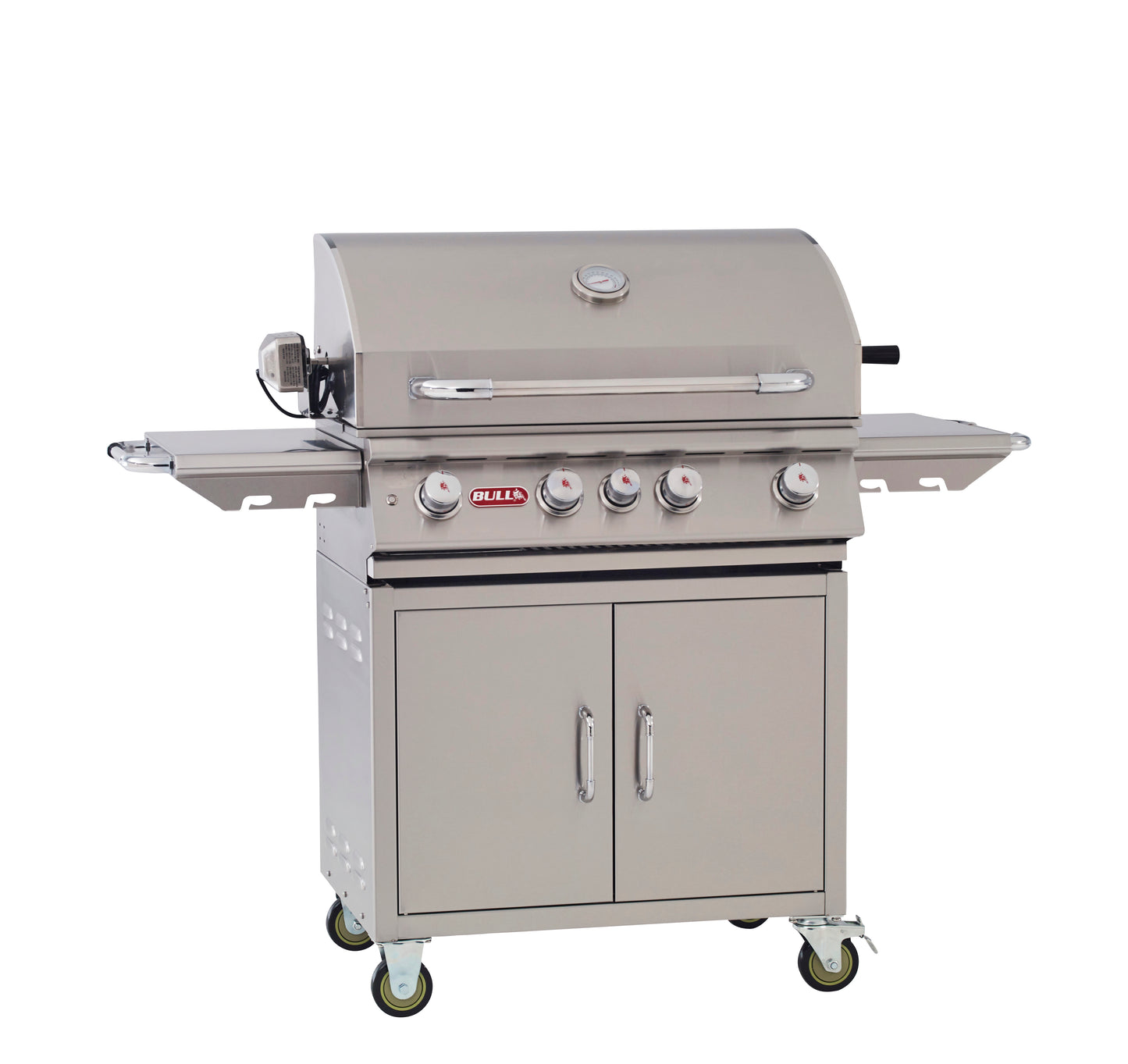 Bull Angus 30" Freestanding Gas Grill – 4-Burner 304 Stainless Steel BBQ (LP/NG)