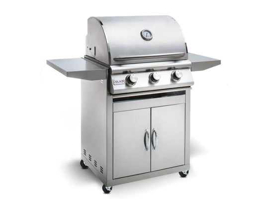 Blaze LBM 25-Inch 3-Burner Natural Gas Grill freestanding