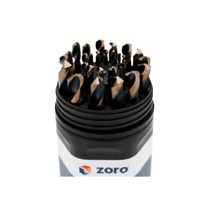 29-Piece Heavy-Duty Jobber Length Drill Bit Set, M2 Premium HSS, 1/16" - 1/2" #ZDBS-001