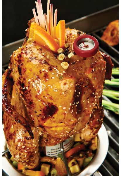 Broil King Stainless Steel Chicken Roaster with Integrated Thermometer (#69132)