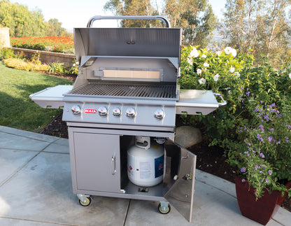 Bull Angus 30" Freestanding Gas Grill – 4-Burner 304 Stainless Steel BBQ (LP/NG)