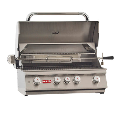 Bull Angus 30" Built-In Gas Grill – 4-Burner Stainless Steel BBQ (LP/NG)