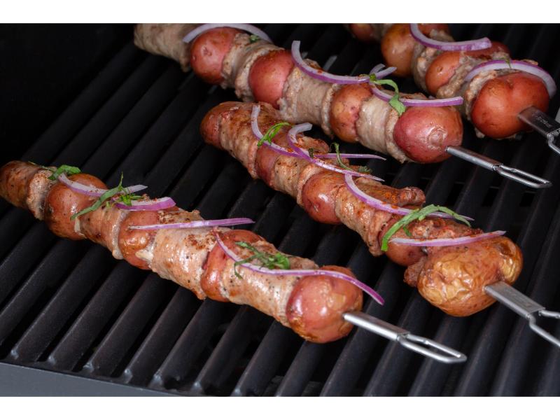 Broil King Stainless Steel Dual Prong Skewers - 4 Pack (BK64049)