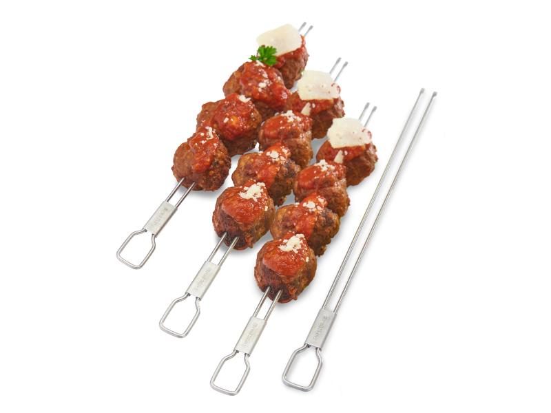 Broil King Stainless Steel Dual Prong Skewers - 4 Pack (BK64049)