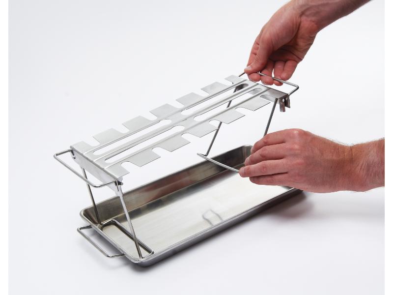 Broil King Stainless Steel Wing Rack & Roaster Pan (64152)