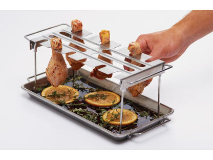 Broil King Stainless Steel Wing Rack & Roaster Pan (64152)