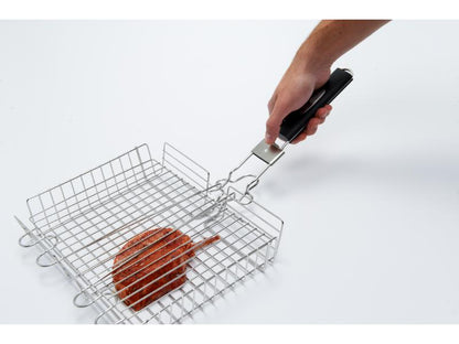 Broil King Stainless Steel Square Grill Basket with Detachable Handle (#65070)
