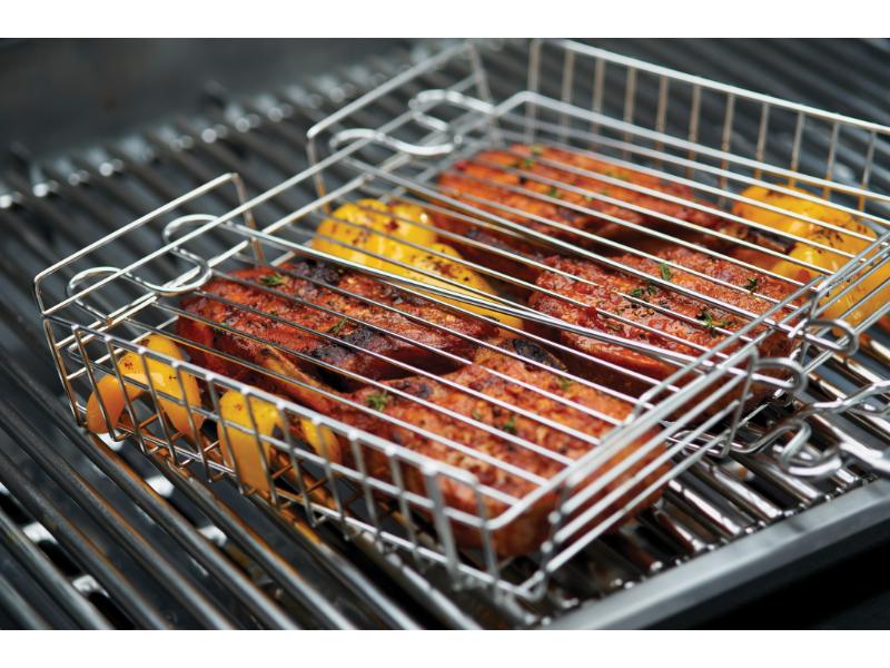 Broil King Stainless Steel Square Grill Basket with Detachable Handle (#65070)