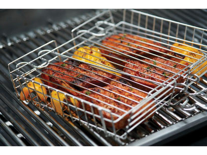 Broil King Stainless Steel Square Grill Basket with Detachable Handle (#65070)