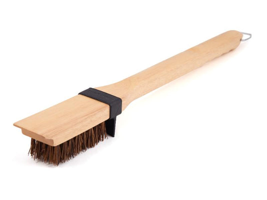 Broil King Heavy-Duty Wood Grill Brush with Extra-Long Palmyra Bristles (#65228)