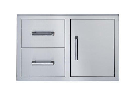 Broilmaster 34" Stainless Single Door & Double Drawer Combo (#BSAW3422SD)
