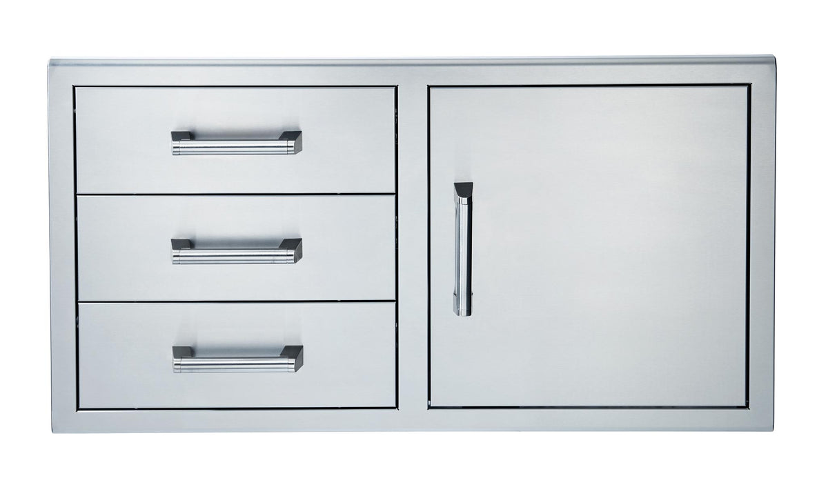 Broilmaster 42" Stainless Single Door & Triple Drawer Combo (#BSAW4222ST)