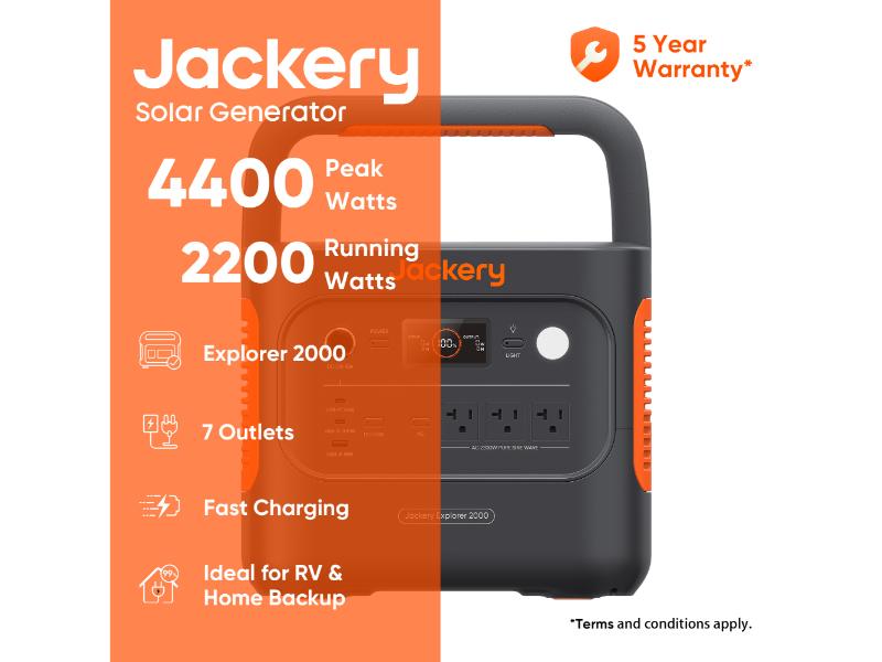 Jackery Explorer 2000 v2 | 2042Wh Portable Power Station