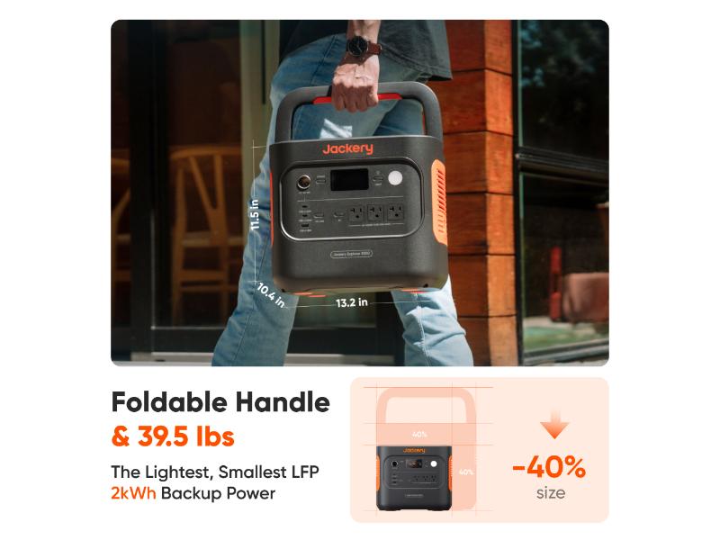Jackery Explorer 2000 v2 | 2042Wh Portable Power Station