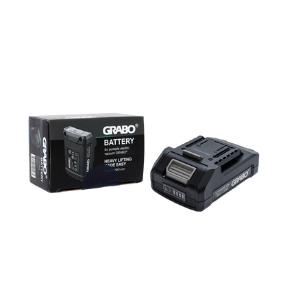 GRABO battery and its packaging on a white background