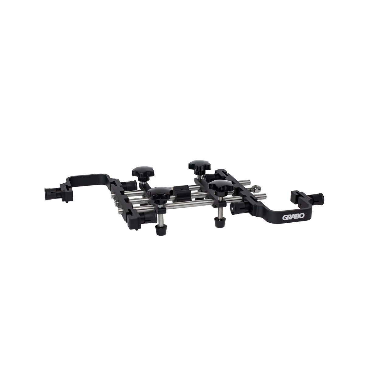 A black and silver GRABO Seam Setter V2 Stainless Countertop Jig, shown on a plain white background. The brand name 'GRABO' is visible in white on the right side.