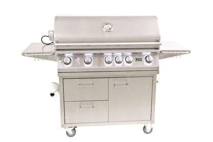 Lion L90000 40-Inch Stainless Steel Freestanding Gas Grill with Cart