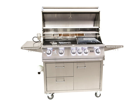Lion L90000 40-Inch Stainless Steel Freestanding Gas Grill with Cart