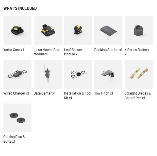 Yarbo Lawn Mower Pro + Blower Package