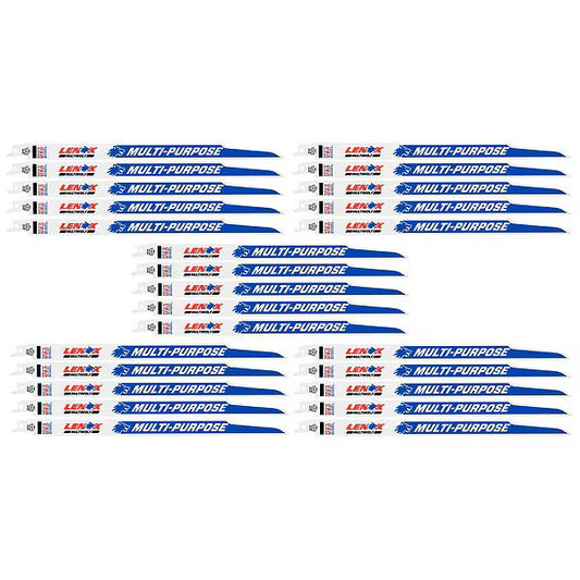 Lenox 12-Inch Reciprocating Saw Blades, 25-Pack