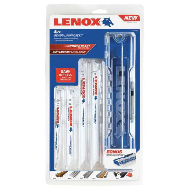 Lenox 9-Piece Reciprocating Blade Set | 121439KPE