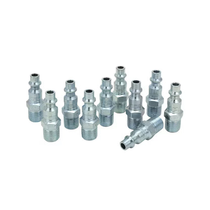 Milton M-Style 1/4 in MNPT Male Air Plugs, 10-Pack