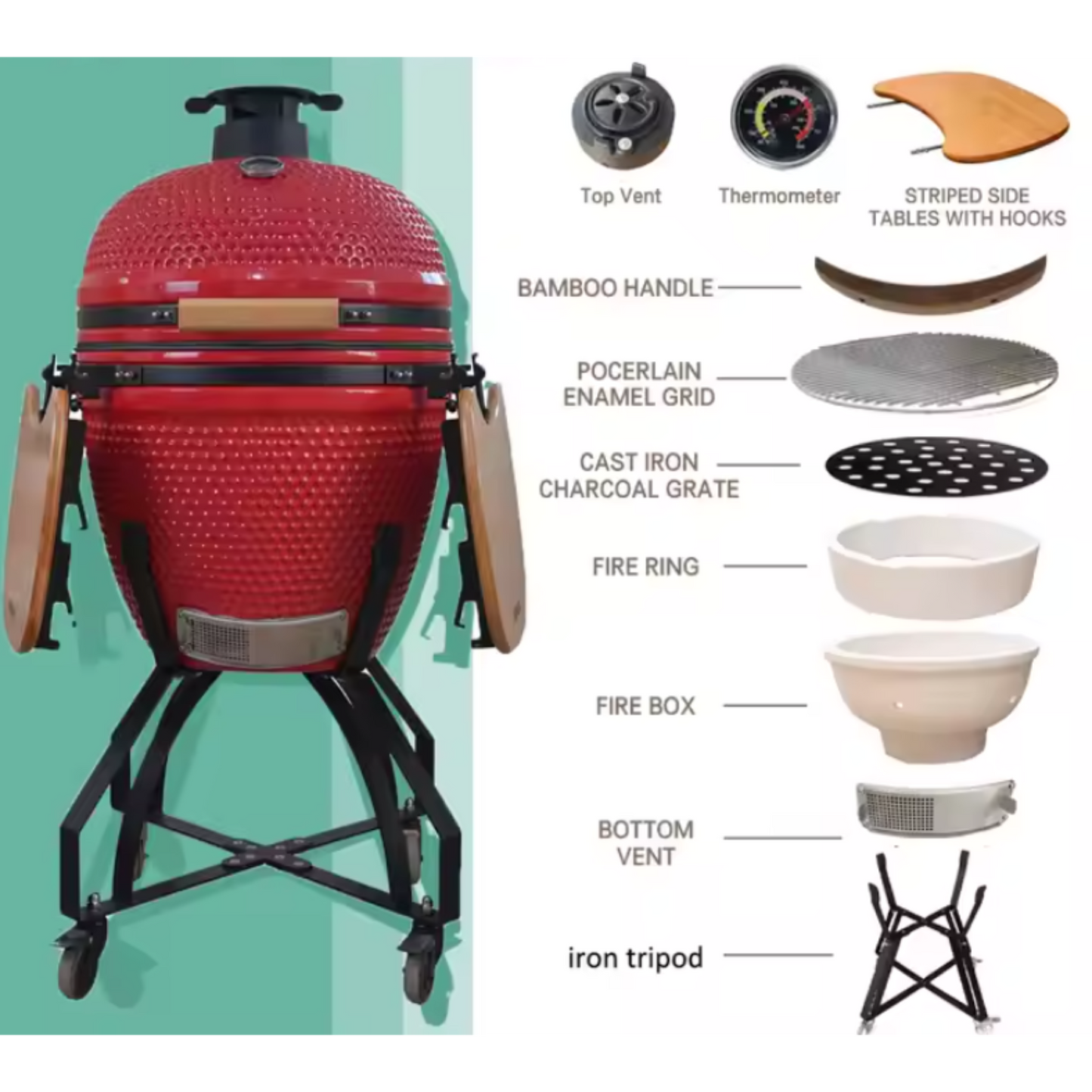 BlazeEgg Kamado Supreme 21