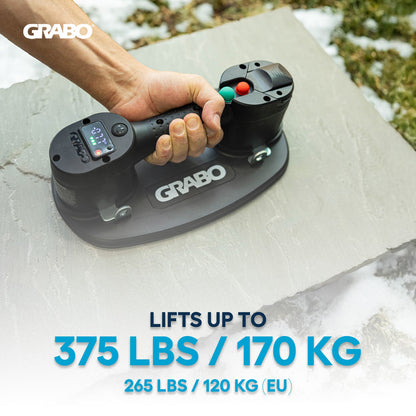 GRABO V2 Cordless Vacuum Suction Gripster, 1 Battery 1 Seal