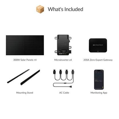 Mango Power S 1200W Plug & Play Kit + Zero-Export Gateway