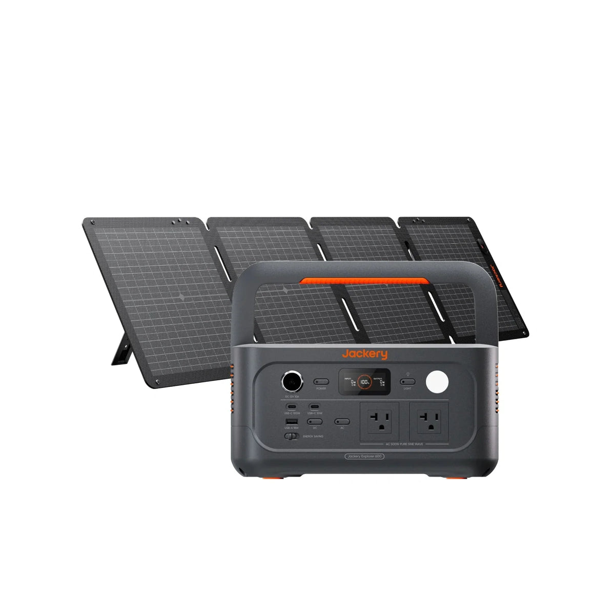 Jackery Explorer 600 v2 + SolarSaga 100 Air Solar Generator Kit