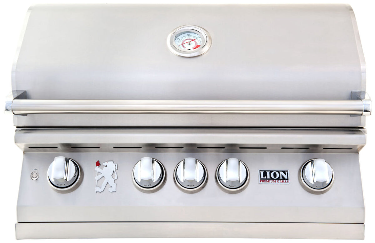 Lion L75000 32" Premium Built-In Gas Grill with Gourmet Package