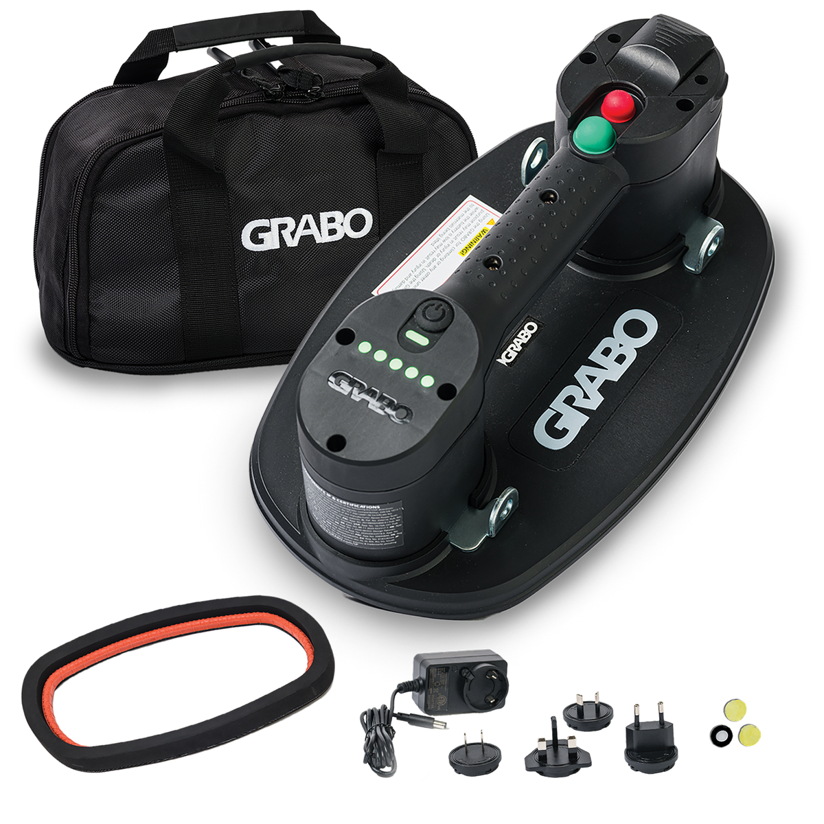 GRABO V2 Cordless Vacuum Suction Gripster, 1 Battery 1 Seal