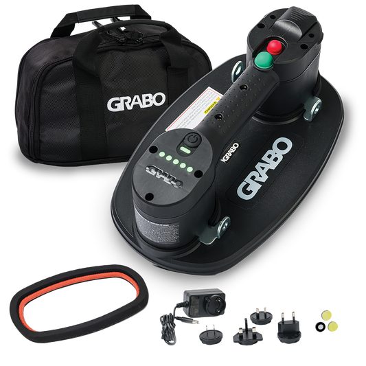 GRABO V2 Cordless Vacuum Suction Gripster, 1 Battery 1 Seal